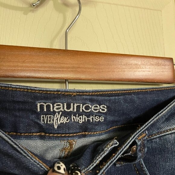 Maurices Womens Dark Wash Stretch Everflex High-Rise Skinny Jeans Size 2 - Picture 2 of 8